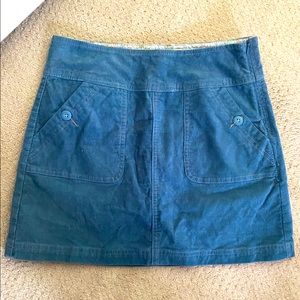 Prana corduroy mini skirt